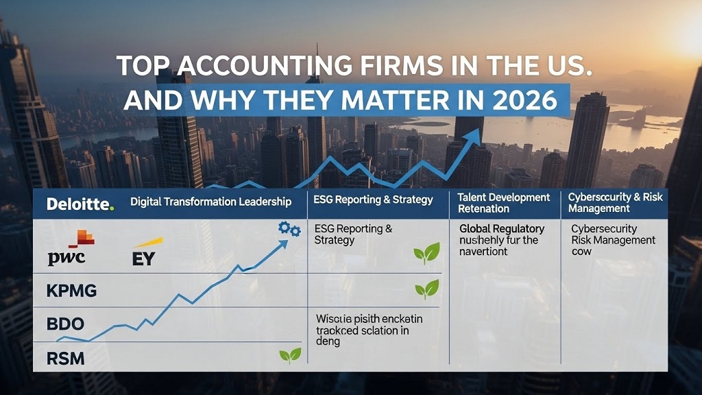 Top accounting firms in the US comparison table
