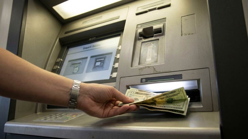 Customer reporting an ATM deposit error at a bank branch