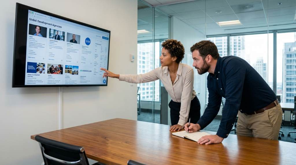 Startup team planning secure MVP development outsourcing